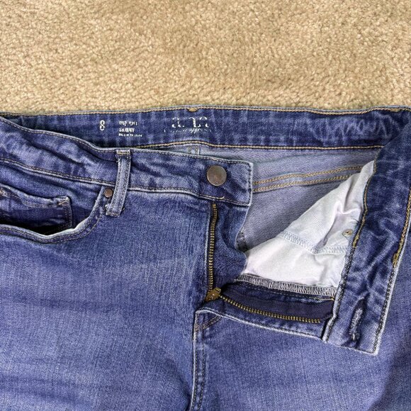 a.n.a a new approach womens high rise skinny jeans denim size 8 30x28 E682 - Picture 4 of 13